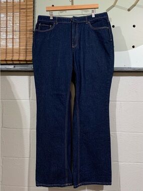 Dark Indigo Wide-Leg Women’s Jeans